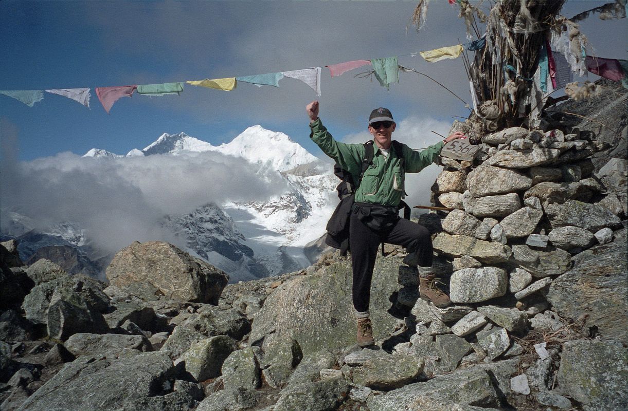 15 Jerome Ryan On Langma La With Lhotse And Everest Kangshung East Face